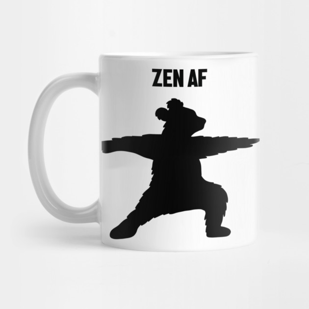 Zen Af Bear, Yoga Meditation Funny by logiamerch