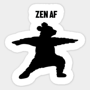 Zen Af Bear, Yoga Meditation Funny Magnet