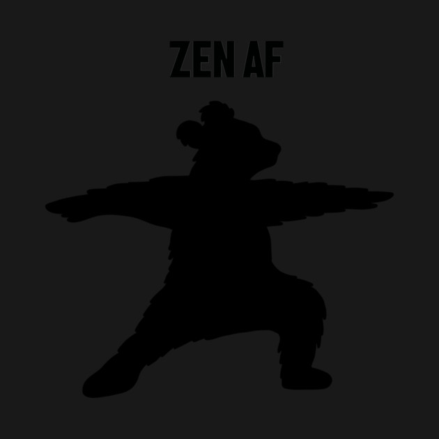 Zen Af Bear, Yoga Meditation Funny by logiamerch