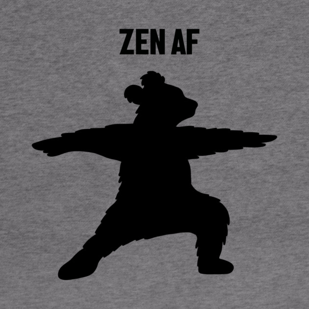 Zen Af Bear, Yoga Meditation Funny by logiamerch