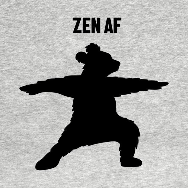 Zen Af Bear, Yoga Meditation Funny by logiamerch
