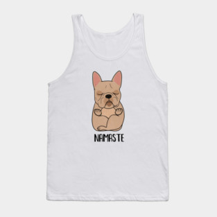 French bulldog l dog yoga pose Namaste, Zen Meditation Tank Top