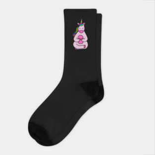 Cute Yoga Unicorn Meditating Socks
