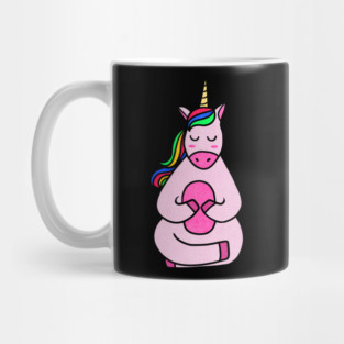 Cute Yoga Unicorn Meditating Mug