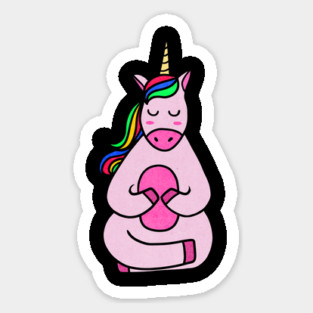 Cute Yoga Unicorn Meditating Magnet