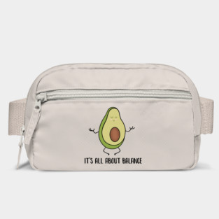 Avocado Doing Yoga, Funny Zen Mediation, Balance Bag