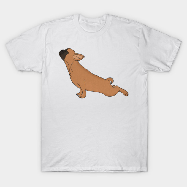 Cute French Bulldog doing Yoga, Funny Dog Lover T-Shirt by logiamerch