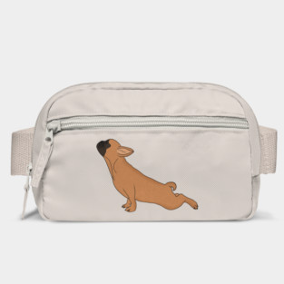 Cute French Bulldog doing Yoga, Funny Dog Lover Bag