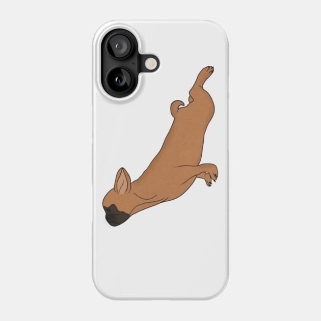Cute French Bulldog doing Yoga, Funny Dog Lover Phone Case by logiamerch