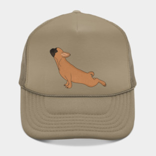 Cute French Bulldog doing Yoga, Funny Dog Lover Hat