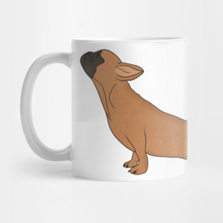 Cute French Bulldog doing Yoga, Funny Dog Lover Mug