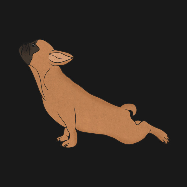 Cute French Bulldog doing Yoga, Funny Dog Lover by logiamerch