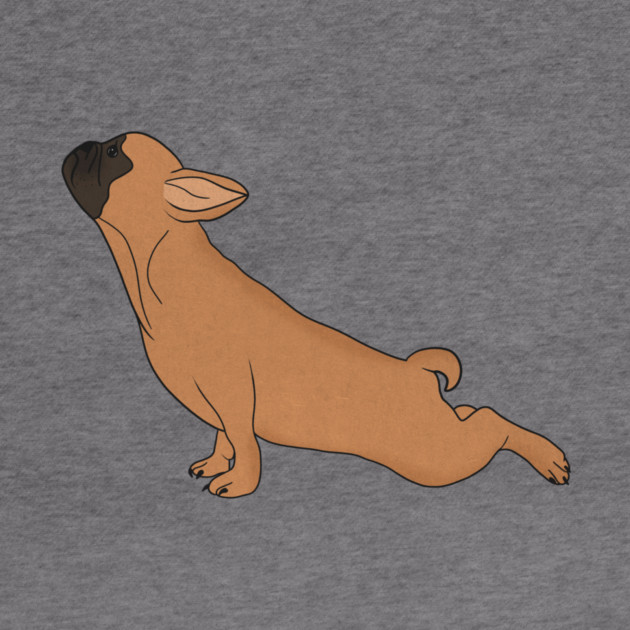 Cute French Bulldog doing Yoga, Funny Dog Lover by logiamerch