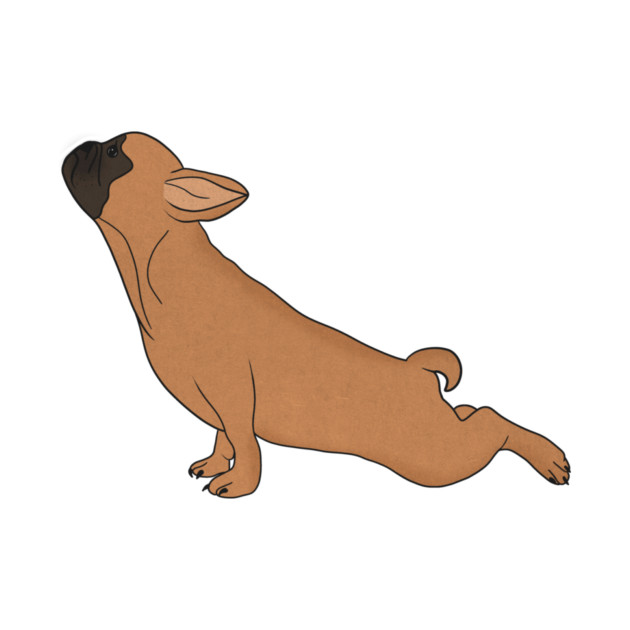 Cute French Bulldog doing Yoga, Funny Dog Lover by logiamerch