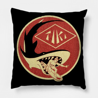 Tiki Surfer Pillow