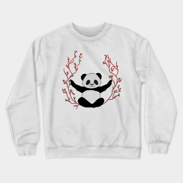 Panda Yoga Pose, Meditation Crewneck Sweatshirt by logiamerch