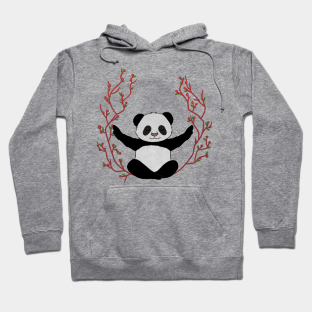 Panda Yoga Pose, Meditation Hoodie by logiamerch