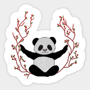 Panda Yoga Pose, Meditation Magnet