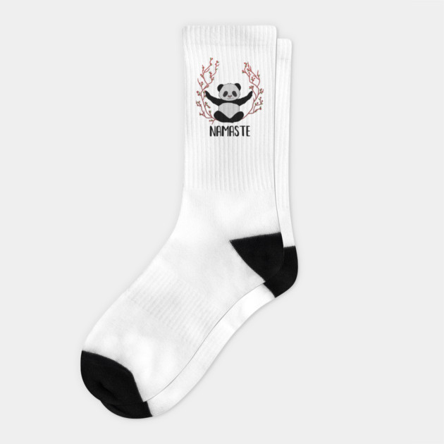 Panda Bear Yoga Pose, Namaste Socks by logiamerch