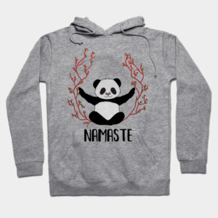 Panda Bear Yoga Pose, Namaste Hoodie