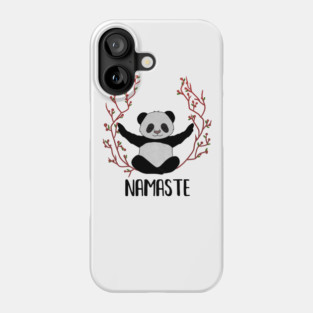 Panda Bear Yoga Pose, Namaste Phone Case