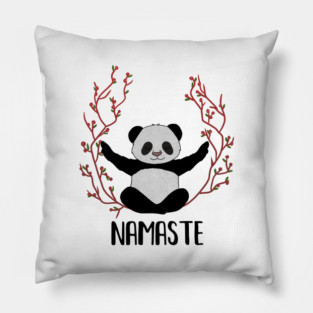 Panda Bear Yoga Pose, Namaste Pillow