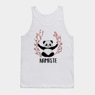 Panda Bear Yoga Pose, Namaste Tank Top