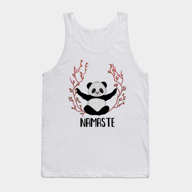 Panda Bear Yoga Pose, Namaste Tank Top by logiamerch