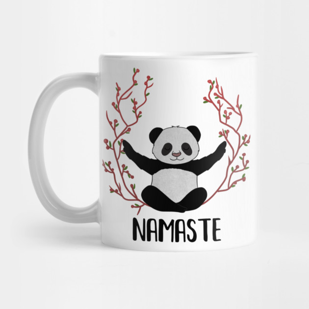 Panda Bear Yoga Pose, Namaste by logiamerch