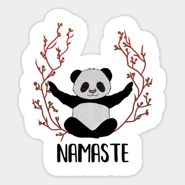Panda Bear Yoga Pose, Namaste Magnet by logiamerch
