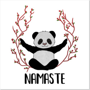 Panda Bear Yoga Pose, Namaste Posters and Art