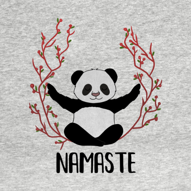 Panda Bear Yoga Pose, Namaste by logiamerch