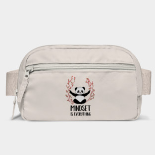 Panda Yoga, Meditation, Mindset Motivational Quote Bag
