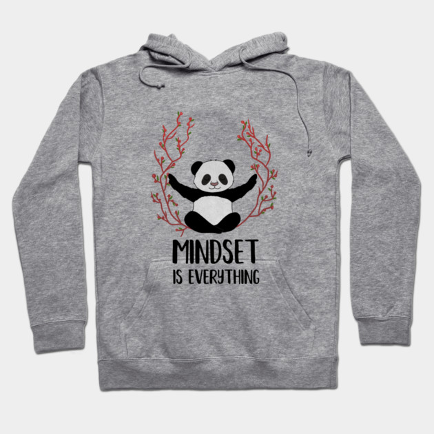 Panda Yoga, Meditation, Mindset Motivational Quote Hoodie by logiamerch