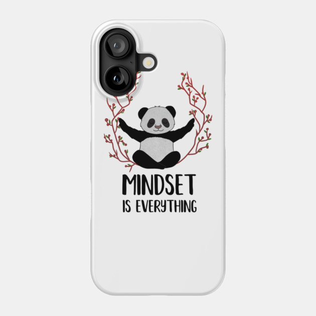 Panda Yoga, Meditation, Mindset Motivational Quote Phone Case by logiamerch