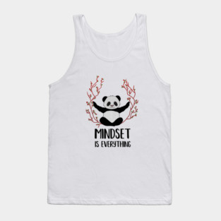 Panda Yoga, Meditation, Mindset Motivational Quote Tank Top