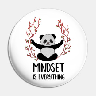 Panda Yoga, Meditation, Mindset Motivational Quote Pin