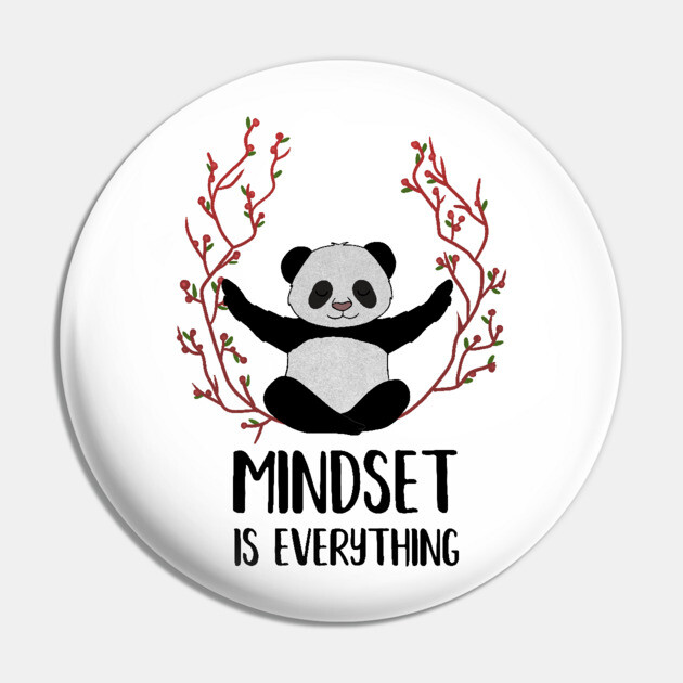 Panda Yoga, Meditation, Mindset Motivational Quote Pin by logiamerch