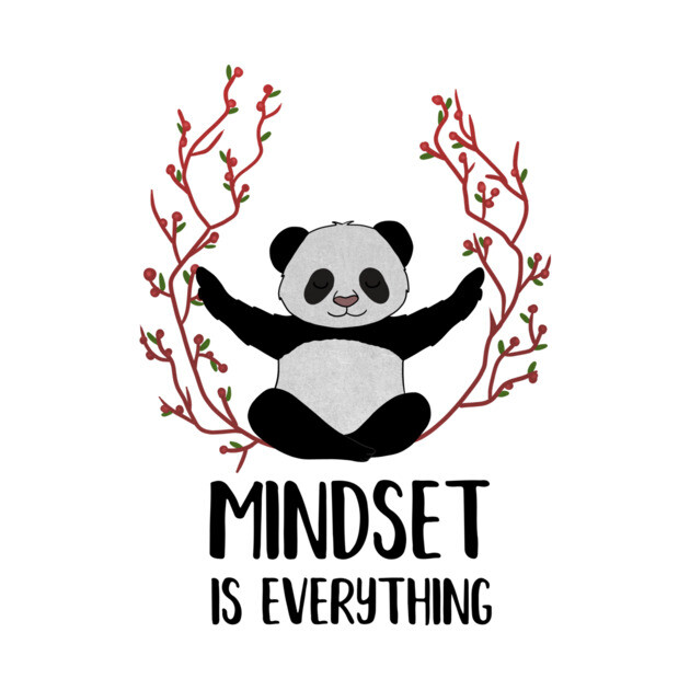 Panda Yoga, Meditation, Mindset Motivational Quote by logiamerch