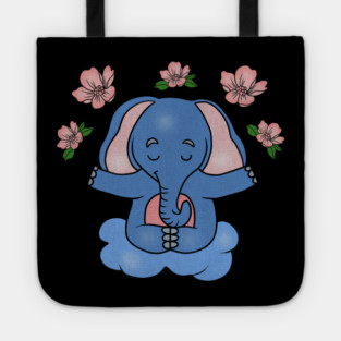 Elephant Yoga, Meditation Floral Zen Tote
