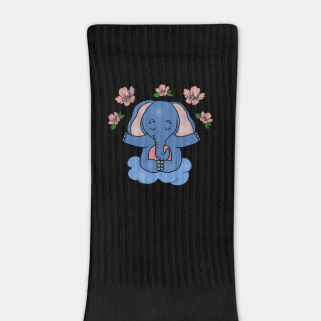 Elephant Yoga, Meditation Floral Zen by logiamerch