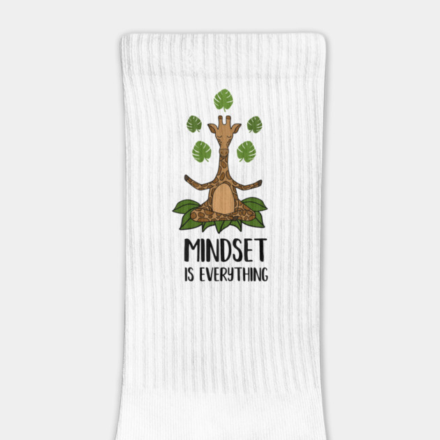 Giraffe Yoga, Mindset Motivational Quote by logiamerch