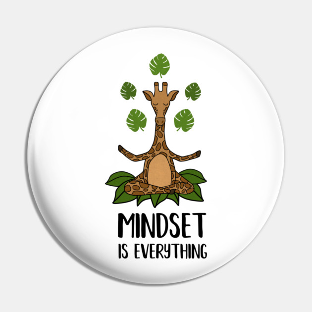 Giraffe Yoga, Mindset Motivational Quote Pin by logiamerch