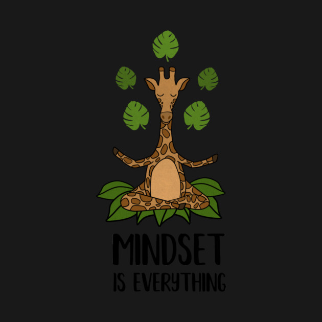 Giraffe Yoga, Mindset Motivational Quote by logiamerch