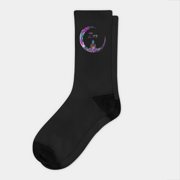 Zen Meditation Buddha Yoga Socks by logiamerch