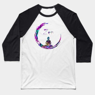 Zen Meditation Buddha Yoga Baseball T-Shirt