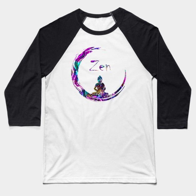 Zen Meditation Buddha Yoga Baseball T-Shirt by logiamerch
