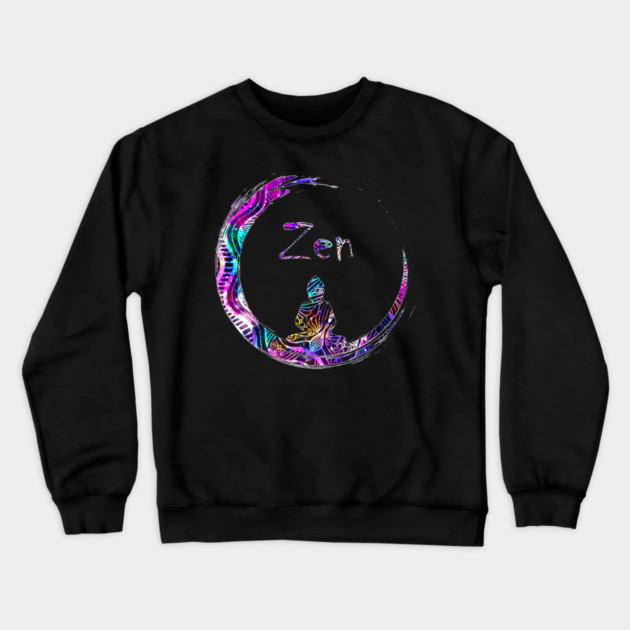 Zen Meditation Buddha Yoga Crewneck Sweatshirt by logiamerch