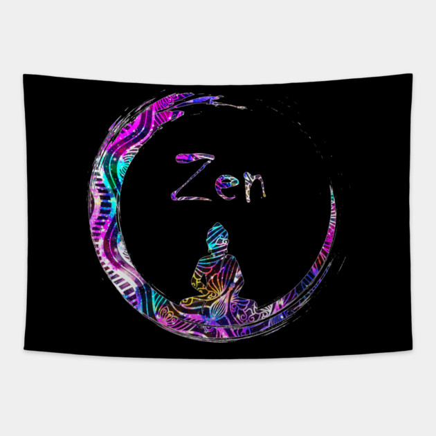 Zen Meditation Buddha Yoga Tapestry by logiamerch
