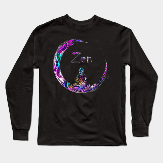 Zen Meditation Buddha Yoga Long Sleeve T-Shirt by logiamerch